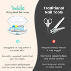 Electric Baby Nail Trimmer - Safe Filing Grinding Heads