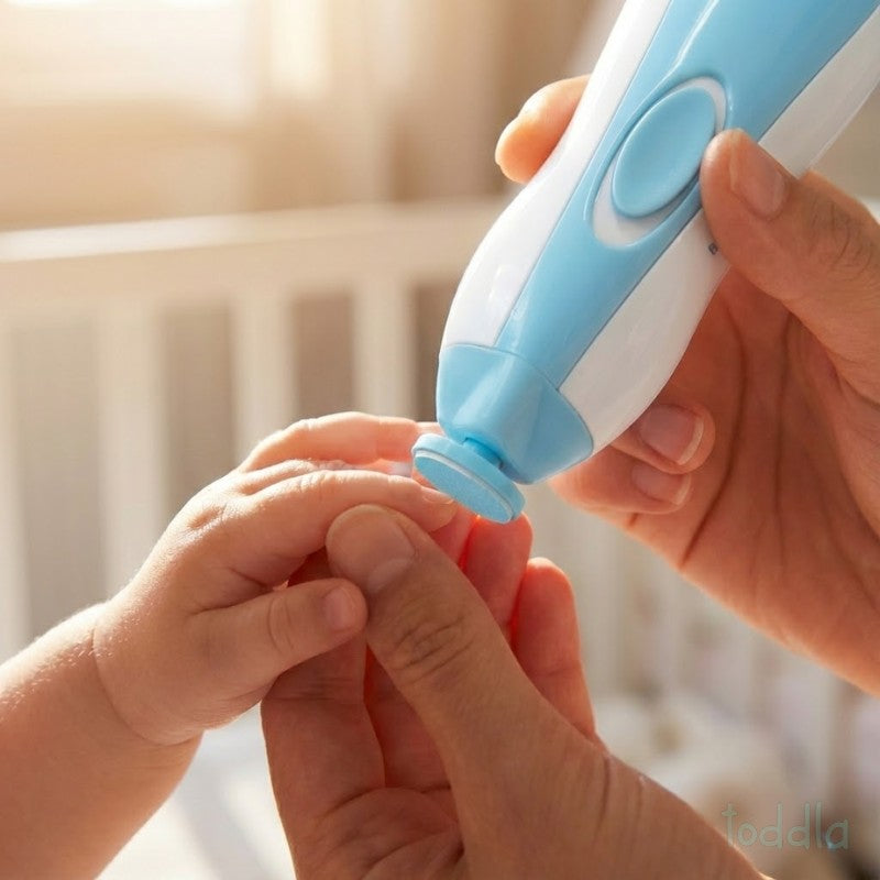 Electric Baby Nail Trimmer - Safe Filing Grinding Heads