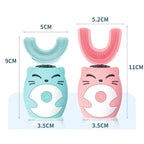Electric U-shaped Children's Toothbrush - Cat Face Handle
