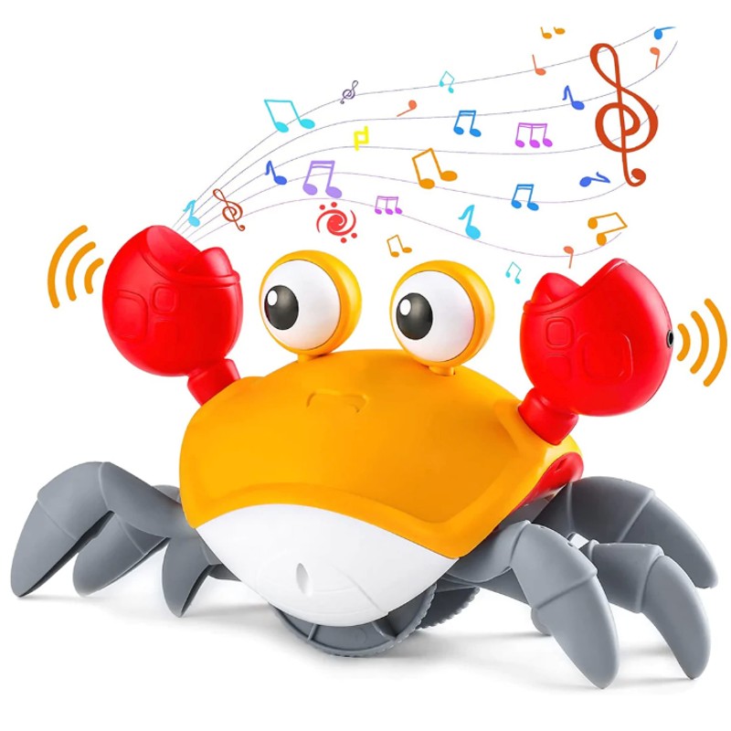 Electronic Crawling Crab Toy - Interactive Baby Toy
