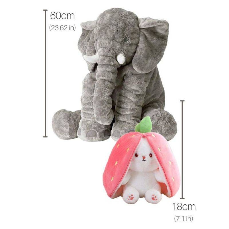 Elephant Stuffed Toy Pillow - Sitting Pose