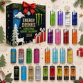 Energy Drink Advent Calendar - 24 Miniature Cans with Christmas Motifs