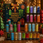 Energy Drink Advent Calendar - 24 Miniature Cans with Christmas Motifs