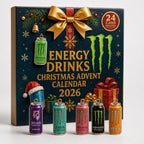 Energy Drink Advent Calendar - 24 Miniature Cans with Christmas Motifs