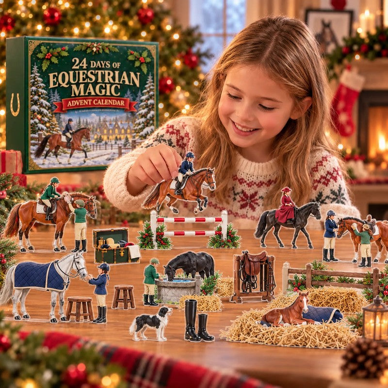 Equestrian-themed Christmas Advent Calendar - 24 Collectible Ornaments