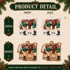 Equestrian-themed Christmas Advent Calendar - 24 Collectible Ornaments