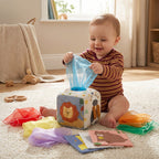 Fabric cube - sensory play activity toy