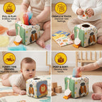 Fabric cube - sensory play activity toy
