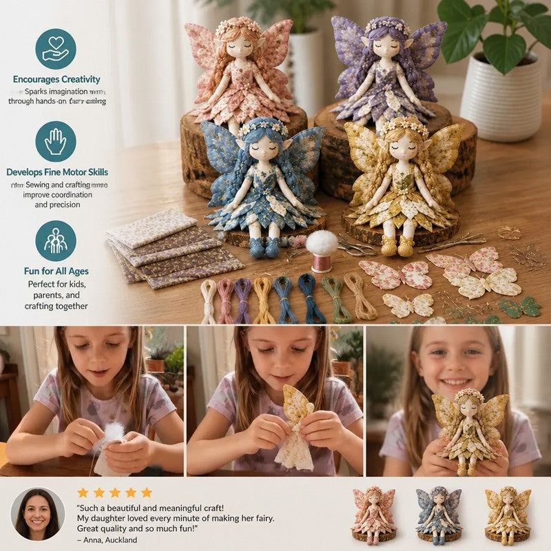 Fairy Doll Sewing Kit - Patchwork DIY Craft Set