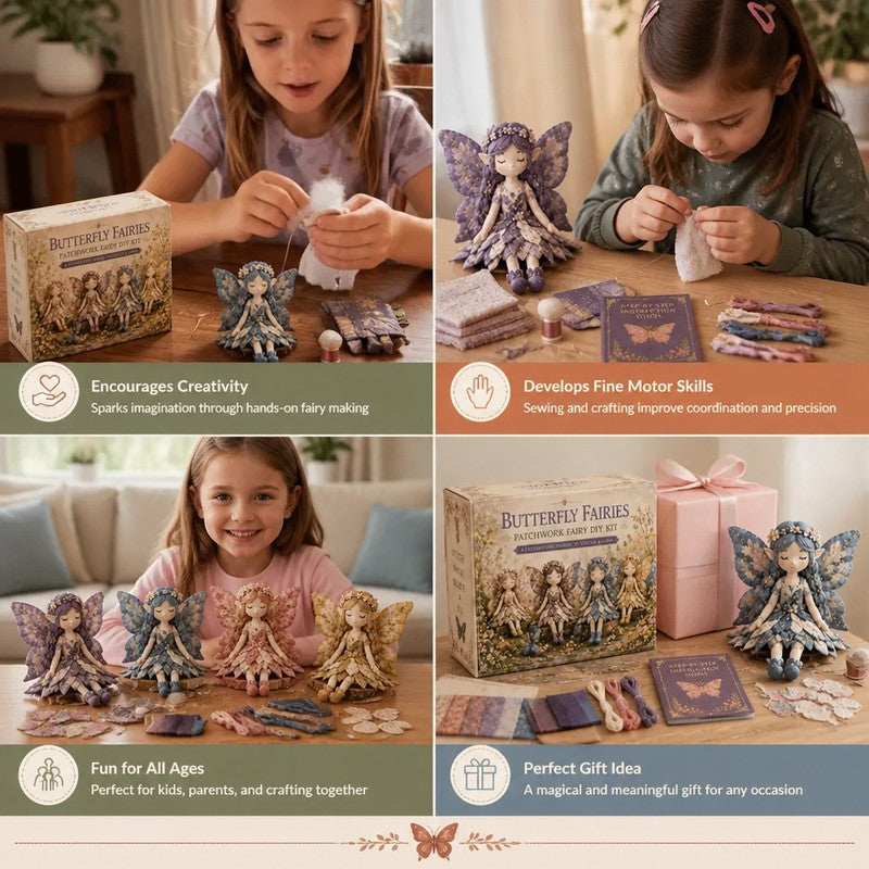 Fairy Doll Sewing Kit - Patchwork DIY Craft Set