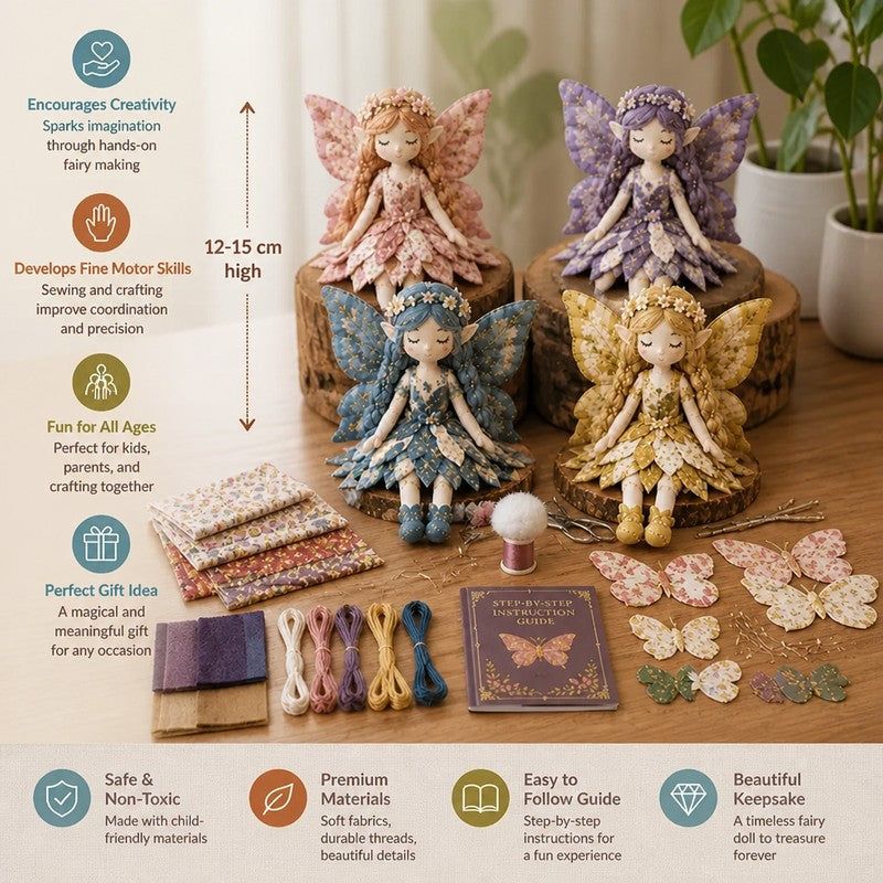 Fairy Doll Sewing Kit - Patchwork DIY Craft Set
