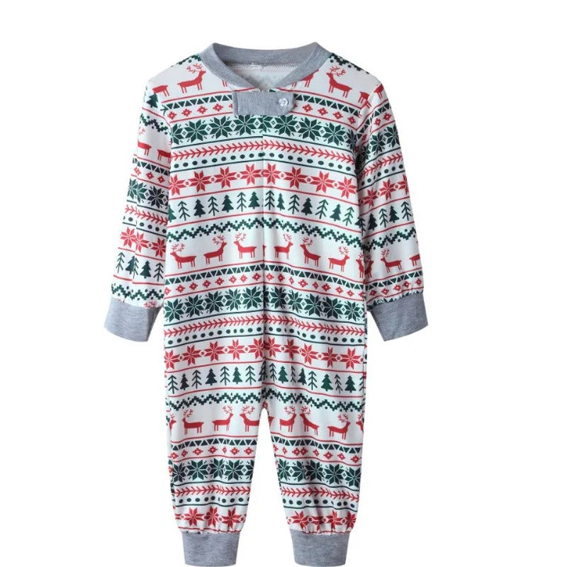Family Matching Christmas Pajama Set - Fair Isle Print