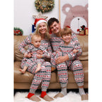 Family Matching Christmas Pajama Set - Fair Isle Print