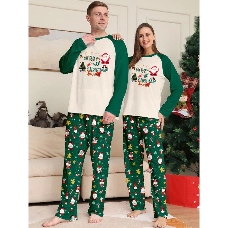 Family Matching Christmas Pyjama Set - Long Sleeve Top and Pants