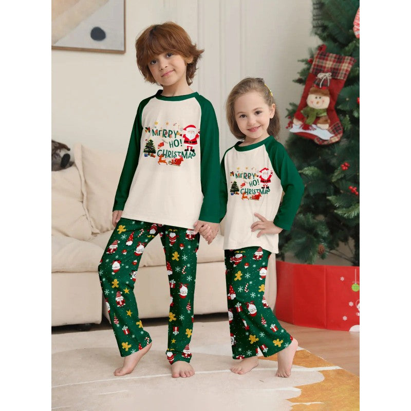 Family Matching Christmas Pyjama Set - Long Sleeve Top and Pants