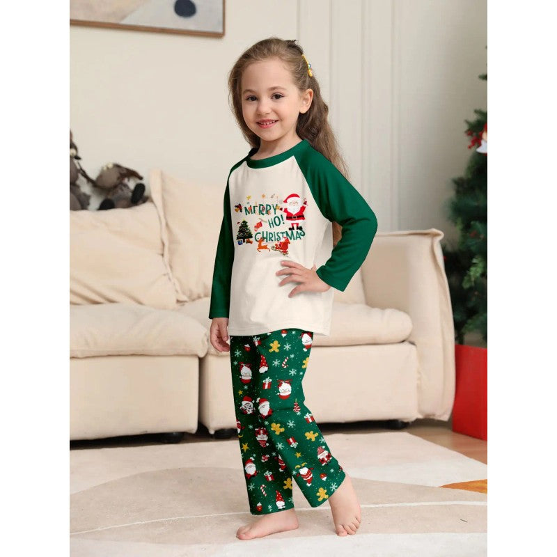 Family Matching Christmas Pyjama Set - Long Sleeve Top and Pants