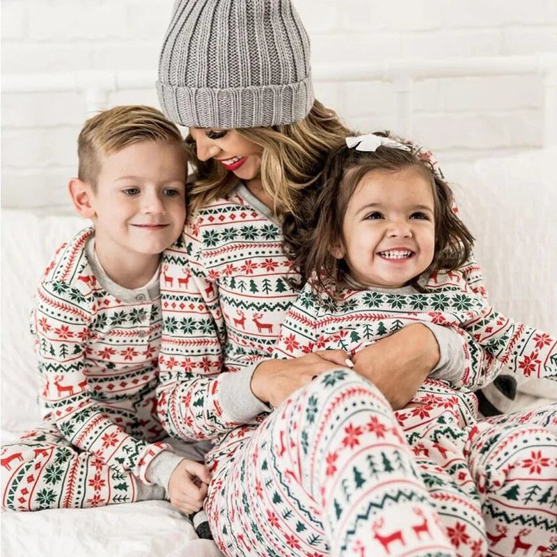 Family Matching Christmas Pyjama Set - Reindeer Print