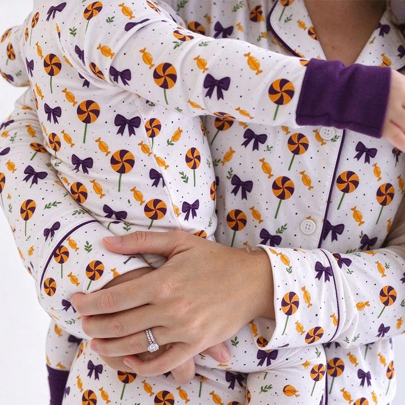 Family Matching Pyjama Set - Printed Button-Front Top