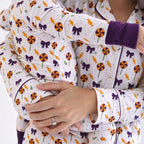 Family Matching Pyjama Set - Printed Button-Front Top