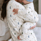 Family Matching Pyjama Set - Printed Button-Front Top