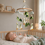 Felt Baby Crib Mobile - Woodland Aesthetic