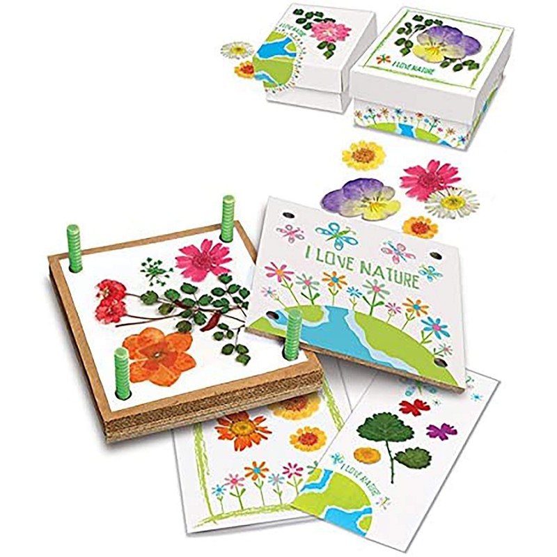 Flower Press Craft Kit - Nature Print Cards and Bookmarks