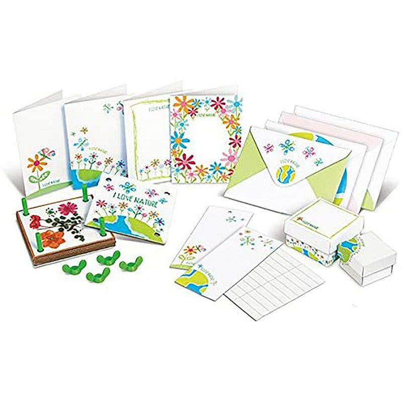 Flower Press Craft Kit - Nature Print Cards and Bookmarks