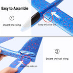 Foam Glider Toy Set - 4 Airplanes with Slingshots