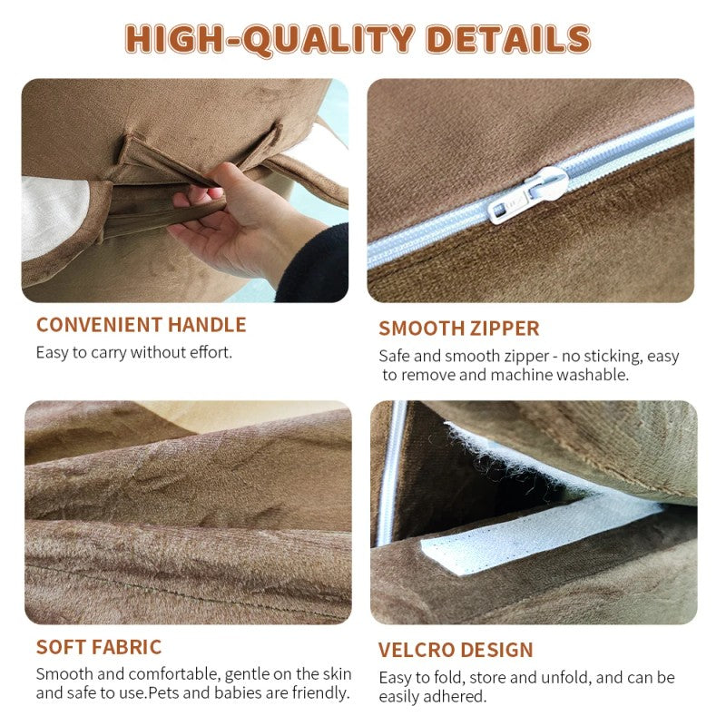 Foldable Portable Baby Travel Cot - Chocolate Brown