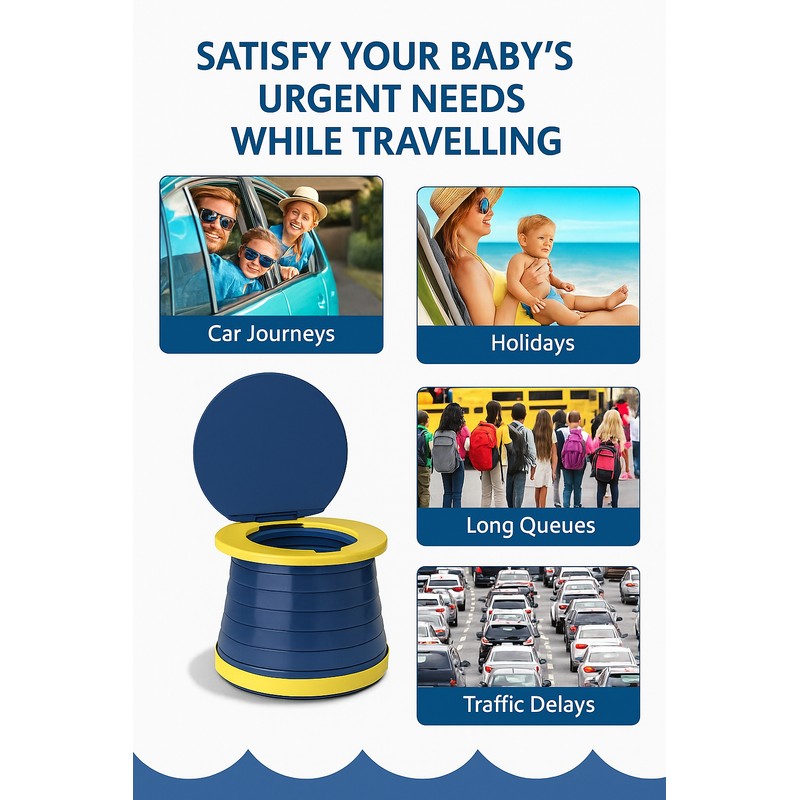 Foldable Travel Potty for Children - Portable