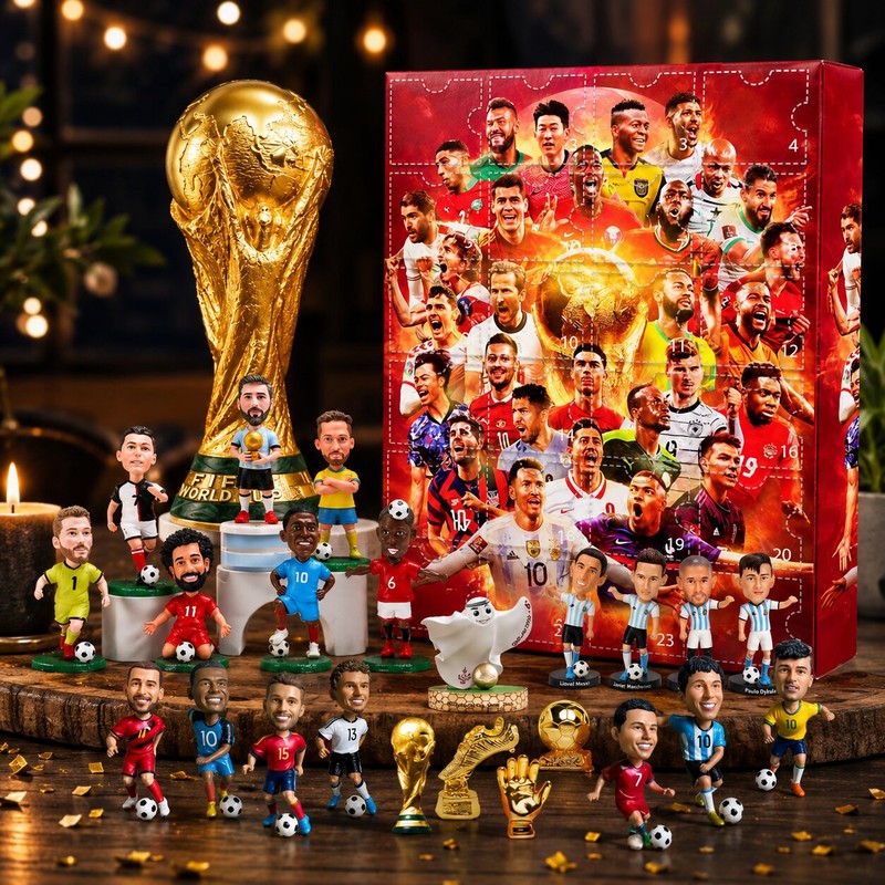 Football Advent Calendar - 24-Door Countdown Box