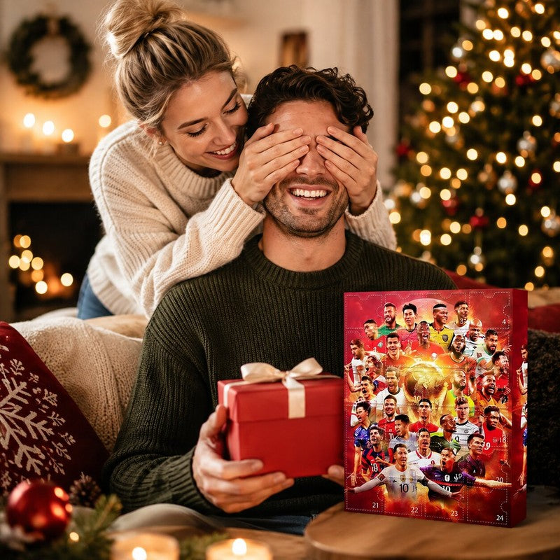 Football Advent Calendar - 24-Door Countdown Box