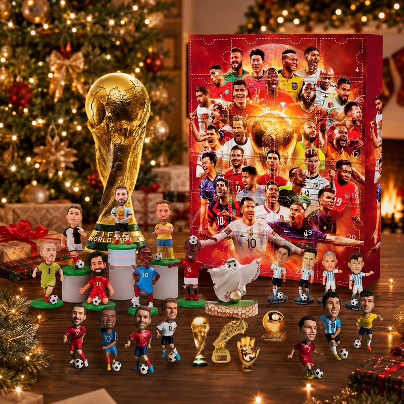 Football Advent Calendar - 24-Door Countdown Box