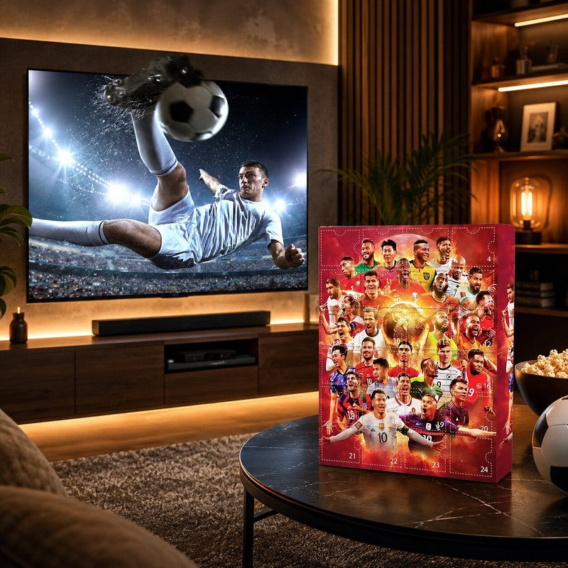 Football Advent Calendar - 24-Door Countdown Box