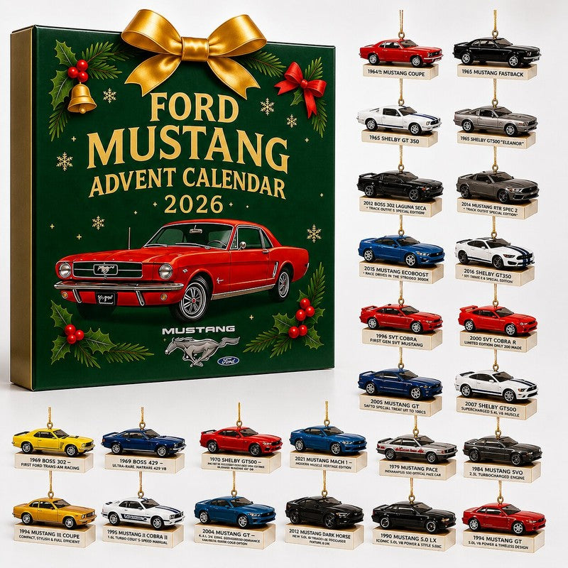 Ford Mustang Advent Calendar - 24 Miniature Car Models