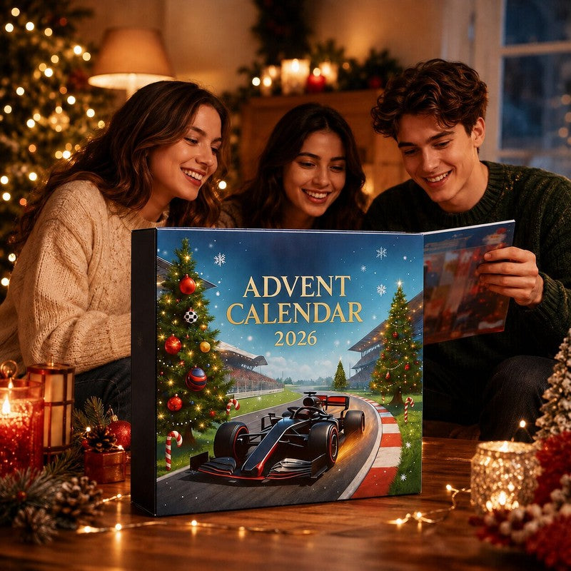 Formula 1 Advent Calendar 2026 - Motorsport Theme with 24 Surprises