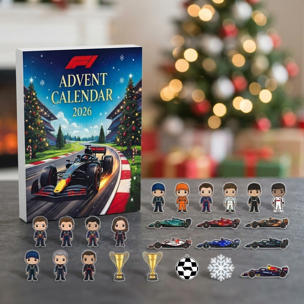 Formula 1 Advent Calendar 2026 - 24 Mini Motorsport Charms