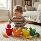 Fruit and Vegetable Sorting Toy Set - Food Pieces