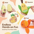 Fruit and Vegetable Sorting Toy Set - Food Pieces