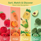 Fruit and Vegetable Sorting Toy Set - Food Pieces