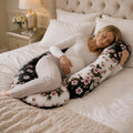 G-Shaped Pregnancy Body Pillow - Light Grey