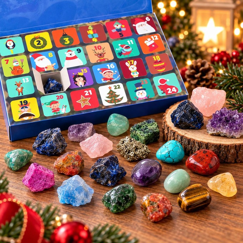 Gemstone Advent Calendar - 24 Days Countdown Gift Set