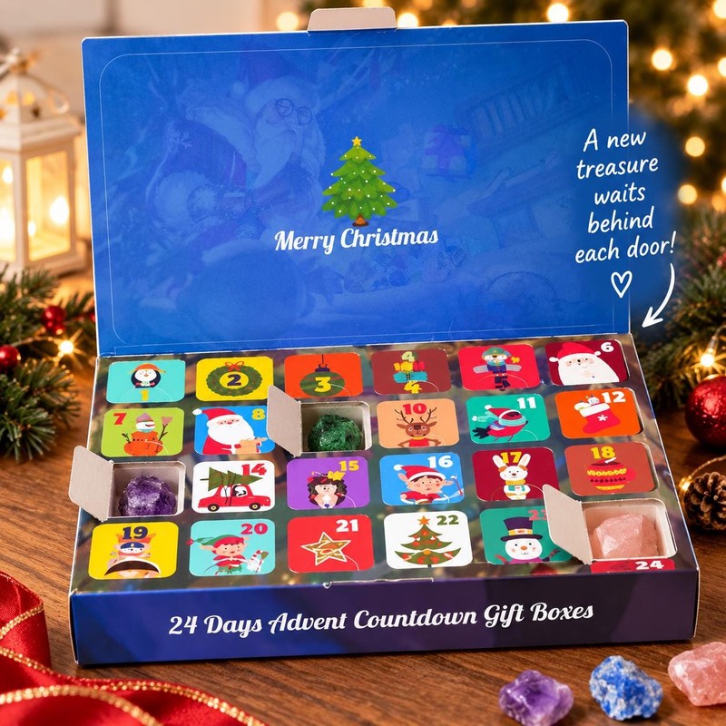 Gemstone Advent Calendar - 24 Days Countdown Gift Set