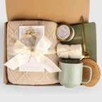 Gift Box Set - Army Green with Floral Print