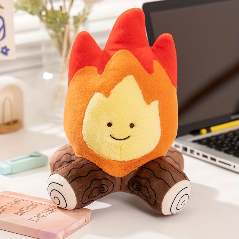 Gift Set Campfire Plush Toy - Multi-Colored Flame and Log