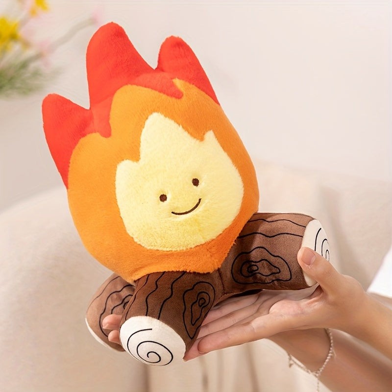 Gift Set Campfire Plush Toy - Multi-Colored Flame and Log