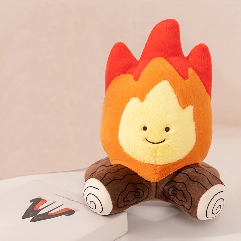 Gift Set Campfire Plush Toy - Multi-Colored Flame and Log