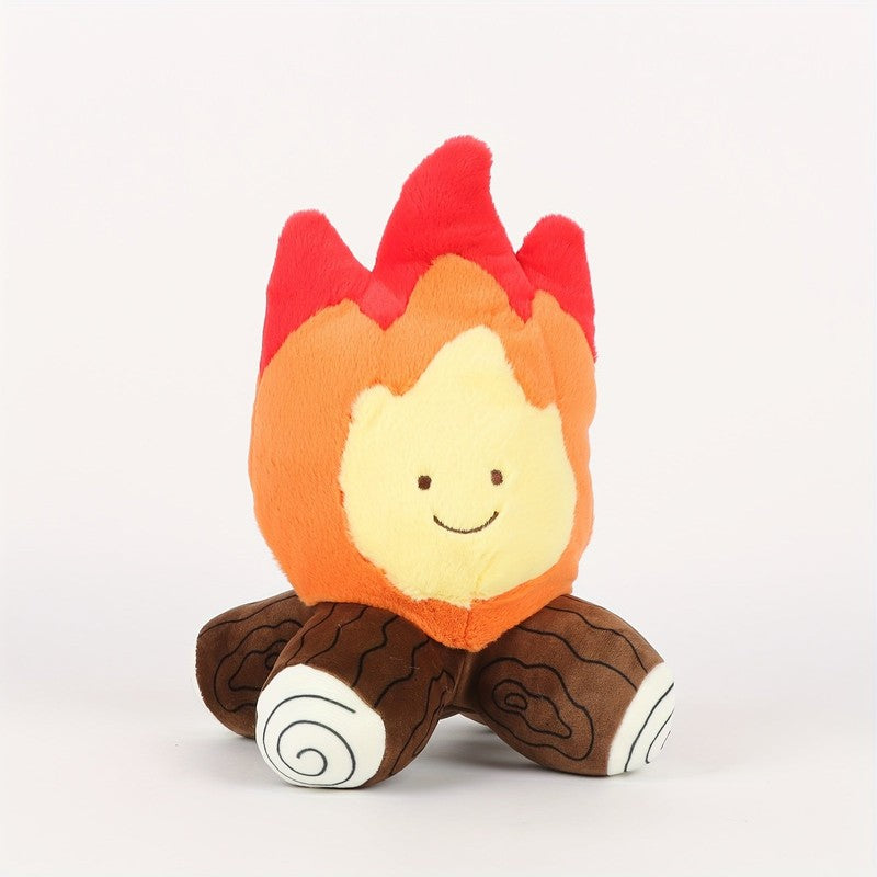 Gift Set Campfire Plush Toy - Multi-Colored Flame and Log