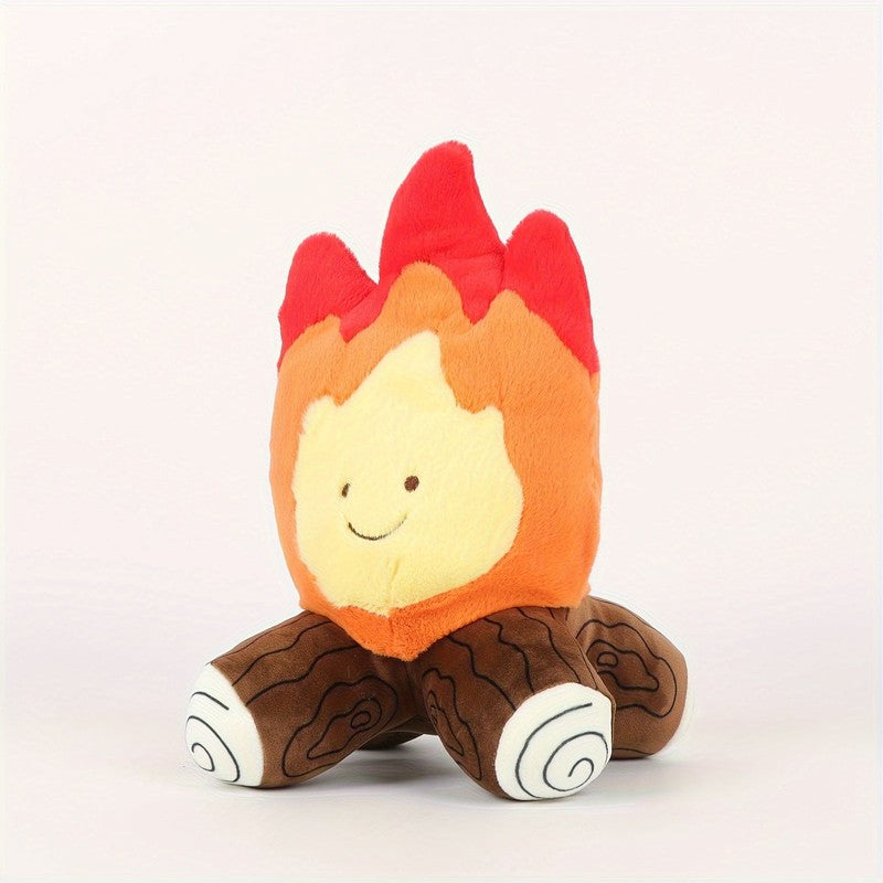 Gift Set Campfire Plush Toy - Multi-Colored Flame and Log