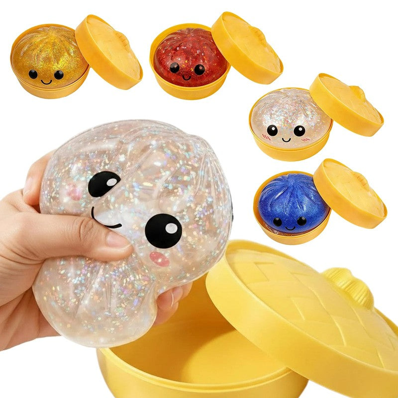 Gift Set - Dumpling Squeeze Toy with Kawaii Face